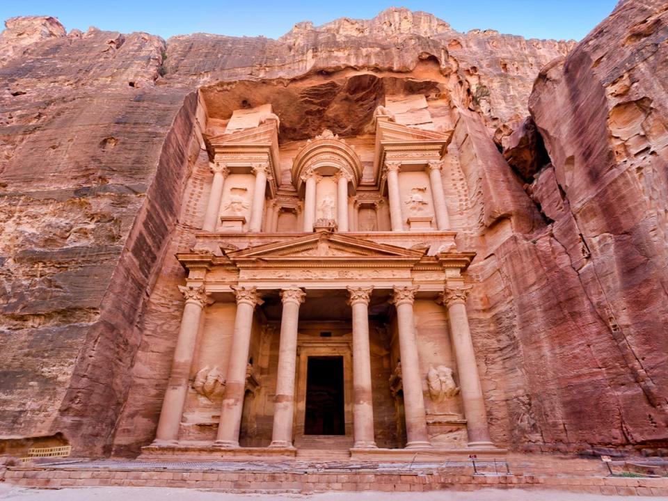 The Treasury, or Al-Khazneh, is thought to have been built as a mausoleum and crypt (Getty/iStockphoto)