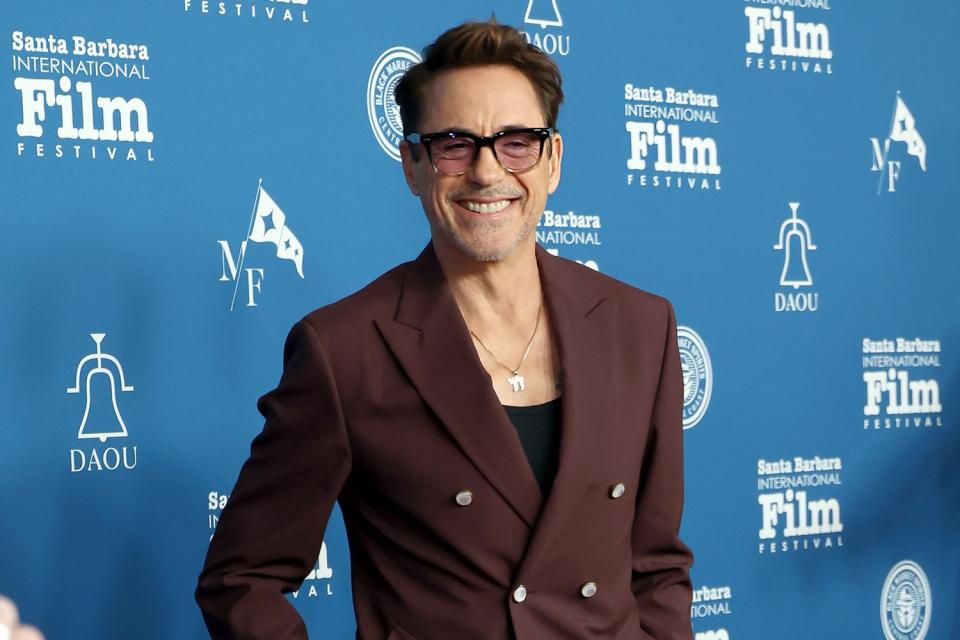 <p>Matt Winkelmeyer/Getty</p> Robert Downey Jr. on Feb. 9, 2024