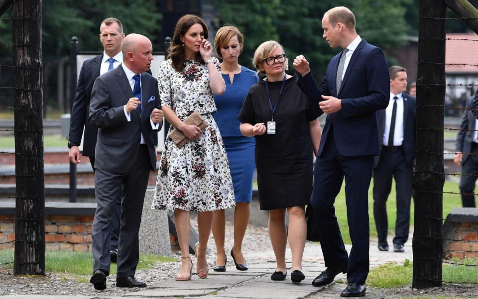 The Duke and Duchess of Cambridge were said to have been 'very moved' by their visit - Credit: Andrew Parsons/i-Images