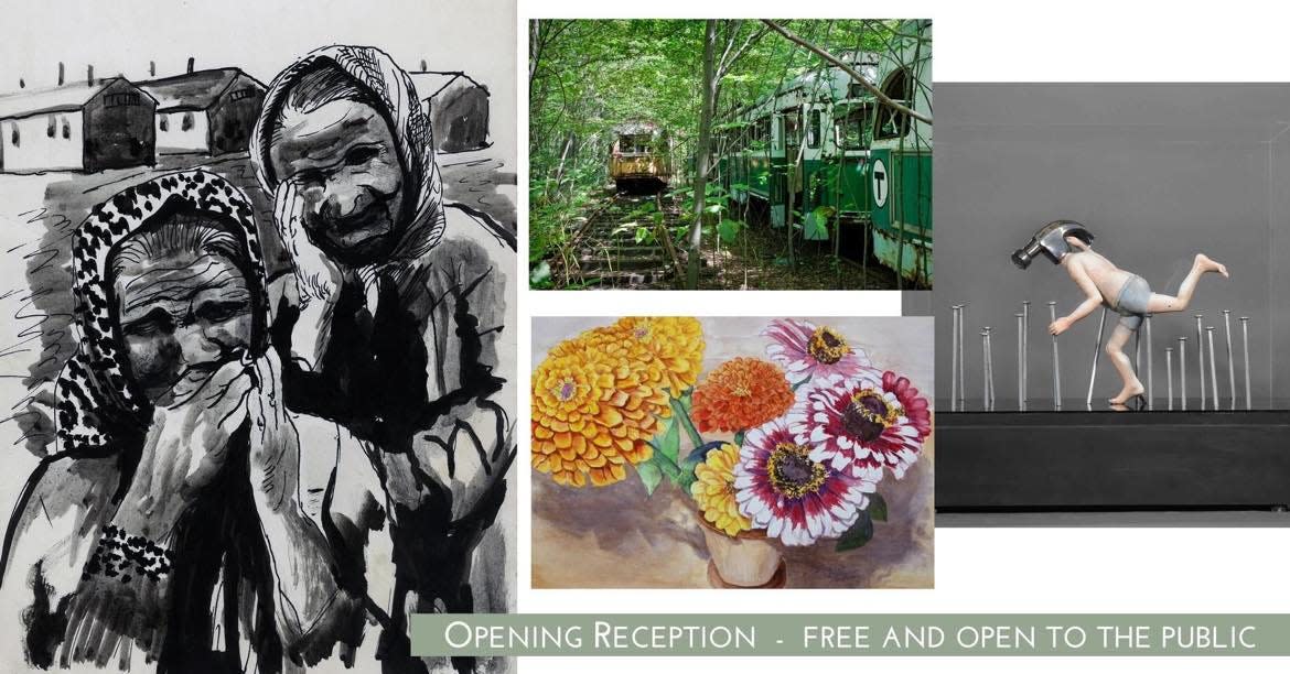 The Canton Museum of Art's new spring exhibits opened this week. A free opening reception is on  May 6.