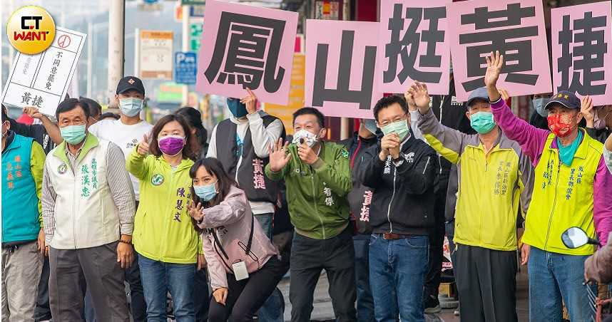 黃捷今年二月面對罷免案，在民進黨全力動員下渡過難關，她也「知恩圖報」狂批柯文哲。（圖／宋岱融攝）