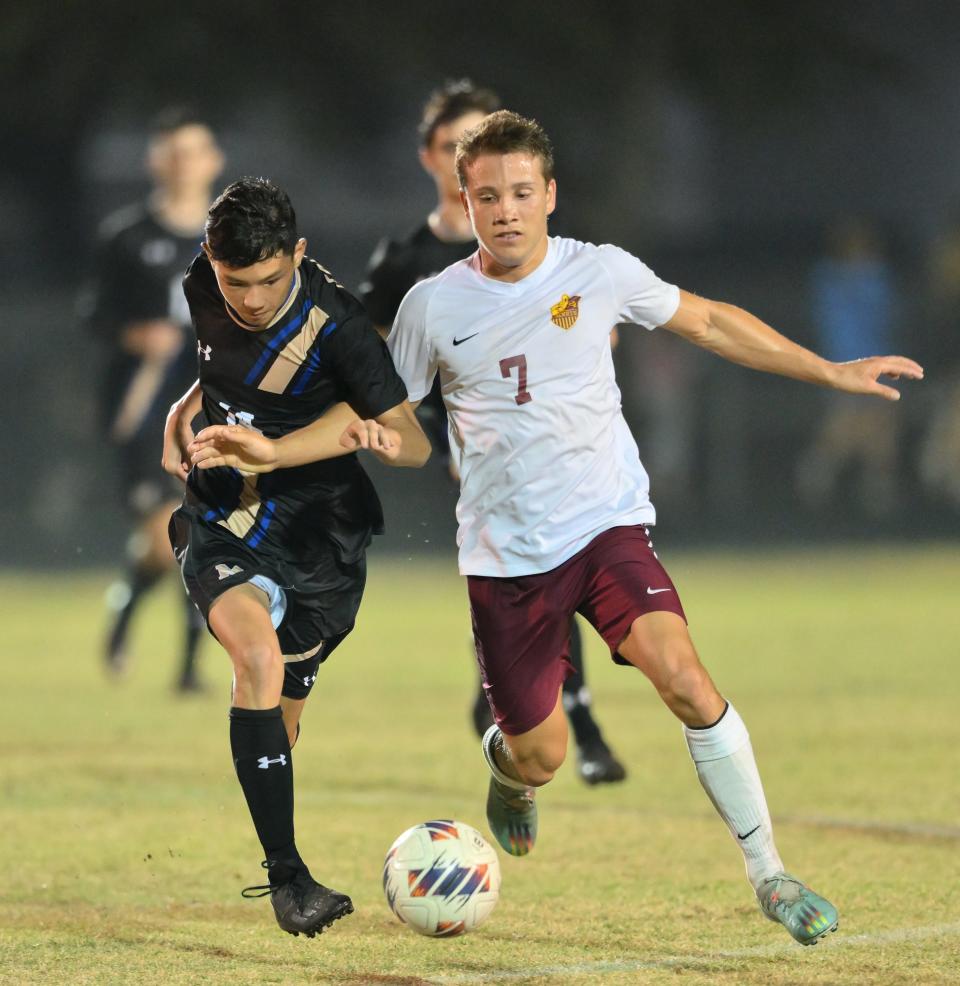 Top scorer Samuel Galloza (7) led St. Augustine to a district championship and a return to the FHSAA playoffs after a 16-year absence.