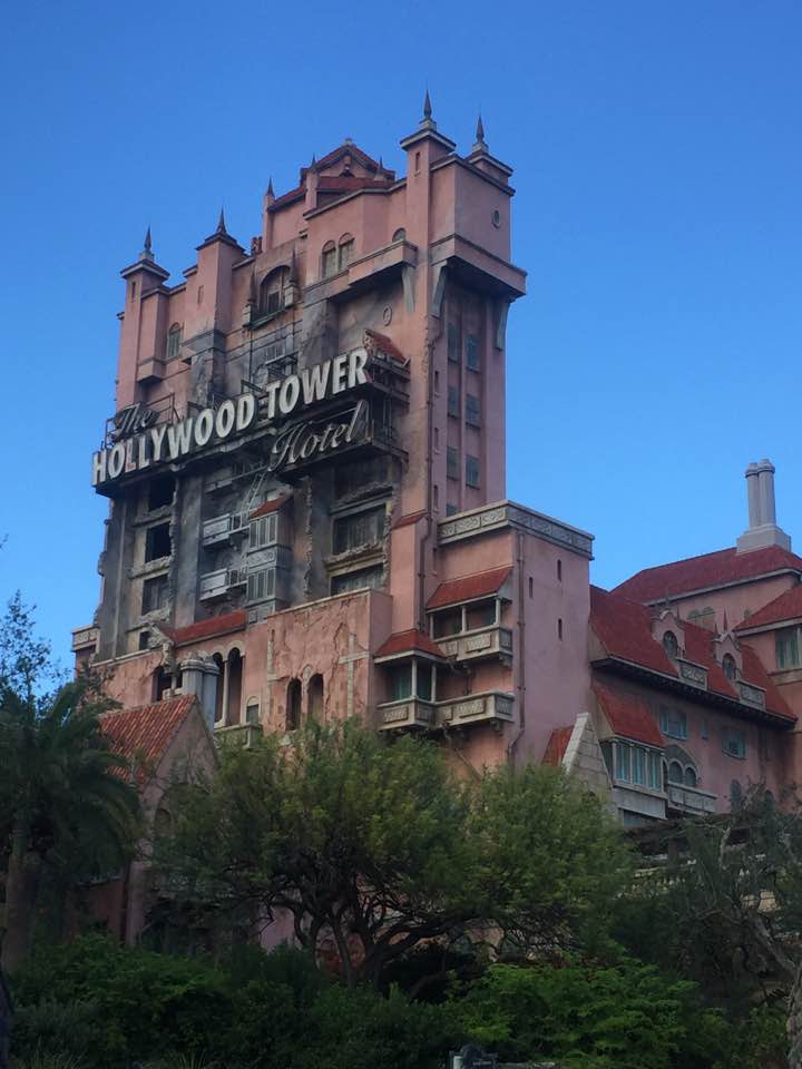 The Tower of Terror at Hollywood Studios, which opened in 1994, is 199 feet tall, but you'll only drop 13 stories on the ride.