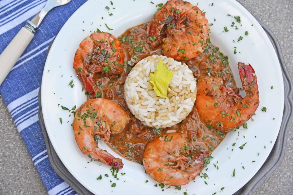 <p>Savory Experiments</p><p>A spicy Cajun shrimp dish that is perfect for dinner or celebrating Mardi Gras and Fat Tuesday!</p><p><strong>Get the recipe:</strong><a href="https://www.savoryexperiments.com/voodoo-shrimp-creole/" rel="nofollow noopener" target="_blank" data-ylk="slk:Voodoo Shrimp Creole;elm:context_link;itc:0;sec:content-canvas" class="link "> <strong>Voodoo Shrimp Creole</strong></a></p>