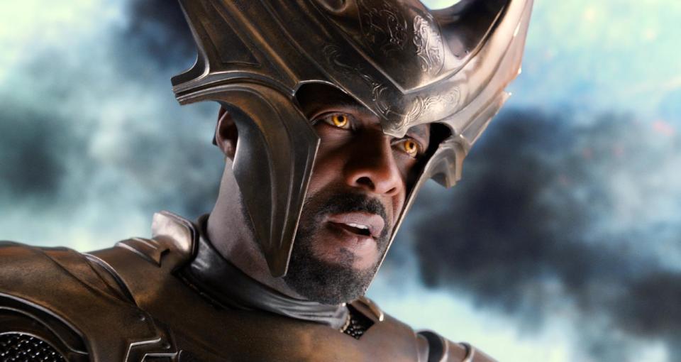 This publicity photo released by Walt Disney Studios and Marvel shows Idris Elba in a scene from "Thor: The Dark World." (AP Photo/Walt Disney Studios/Marvel