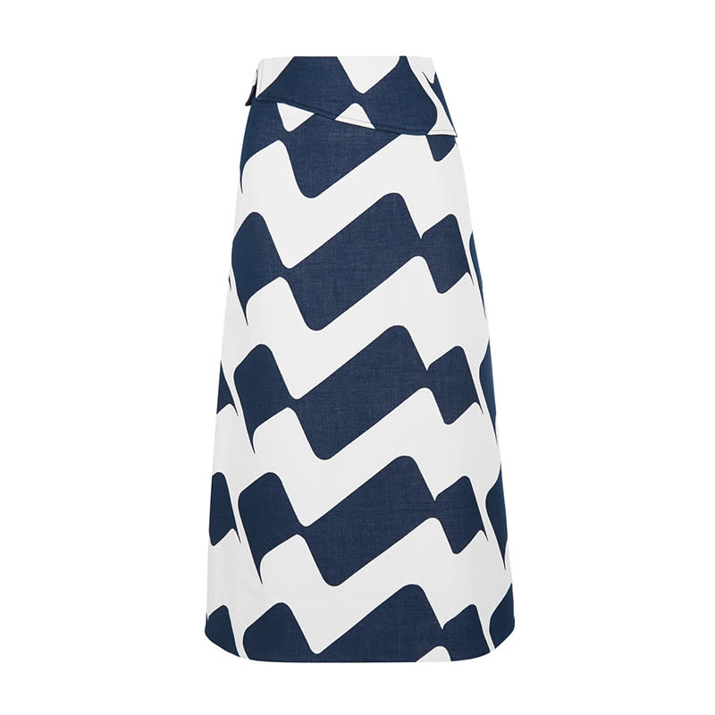 <a rel="nofollow noopener" href="http://rstyle.me/~a99tS" target="_blank" data-ylk="slk:Printed Cotton-Blend Midi Skirt, Victoria Beckham, $1314;elm:context_link;itc:0;sec:content-canvas" class="link ">Printed Cotton-Blend Midi Skirt, Victoria Beckham, $1314</a>