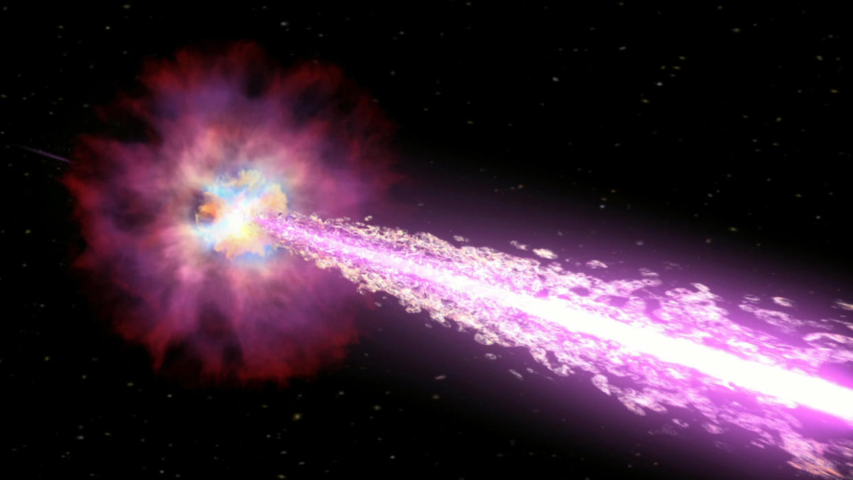  Gamma ray burst. 