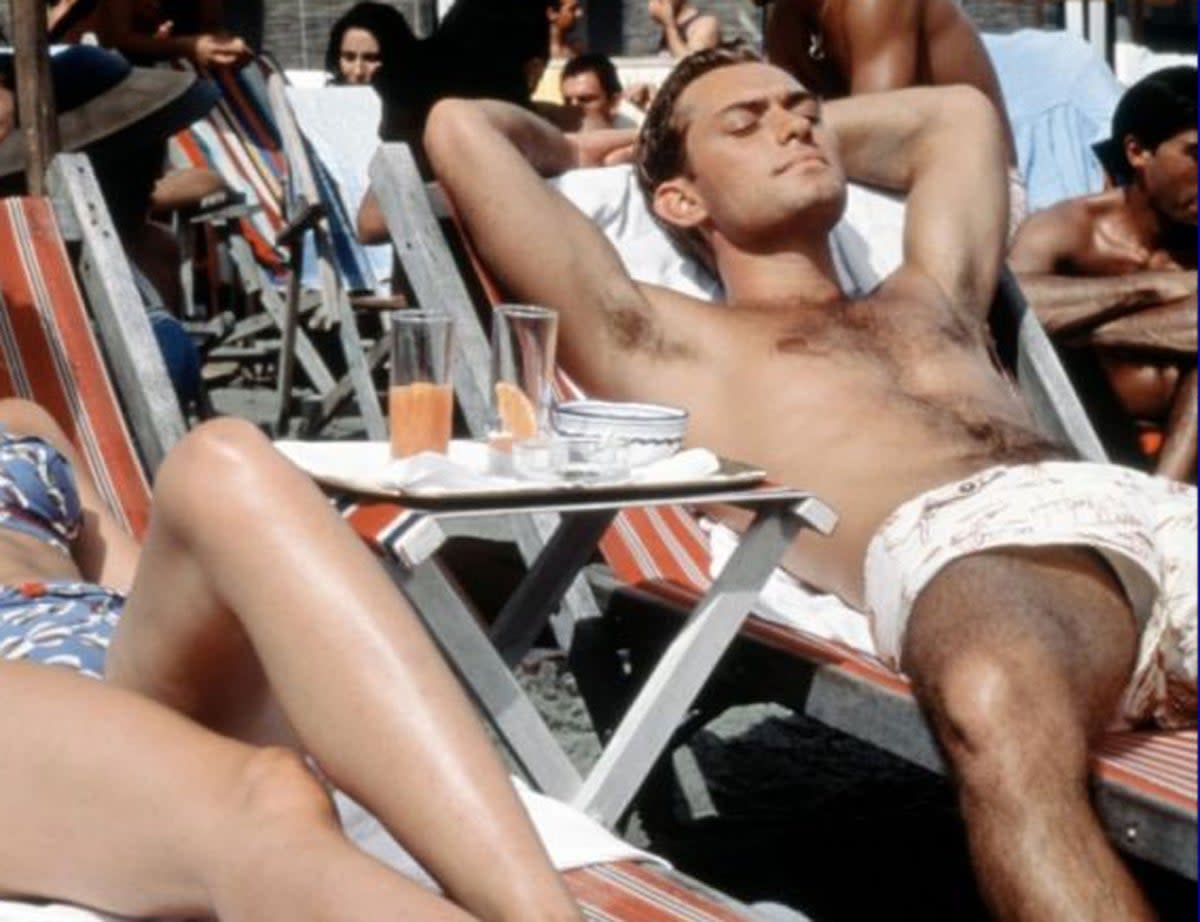 Jude Law as playboy Dickie Greenleaf  in hit 1999 movie ‘The Talented Mr Ripley’ 