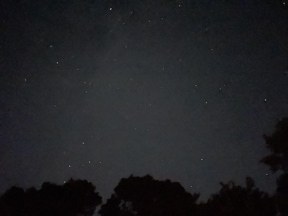 The night sky over the Pocono Summit area, between Pocono Pines and Scotrun, on September 30, 2021.