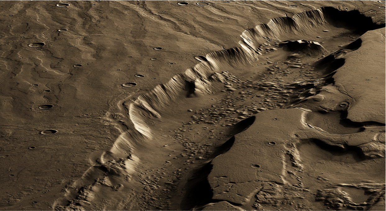 Mars's surface shows signs of water erosion (Rutgers/NASA) 