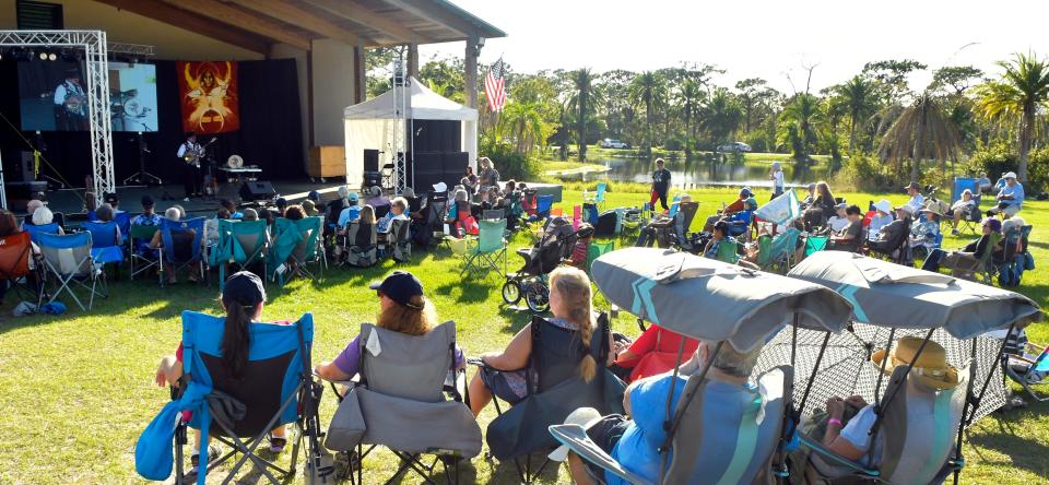 Events like the Native Rhythms Festival, shown here in 2022 in Wickham Park, could become ineligible for tourism tax grants if it were to feature nudity or "partial" nudity under a new proposal bey Brevard County Commission Chair Jason Steele.