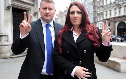 Paul Golding and Jayda Fransen - Credit: PA