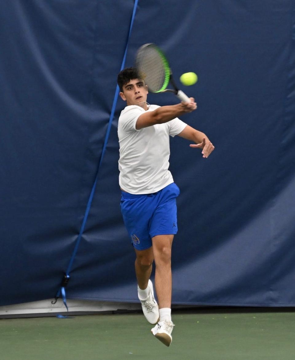 Ontario senior Pablo Sanchez Vidal won No. 1 singles for the third time.