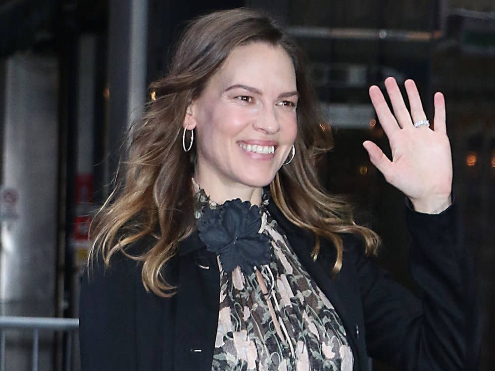 US-Schauspielerin Hilary Swank wird zum ersten Mal Mutter. (Bild: imago images/MediaPunch/RW)