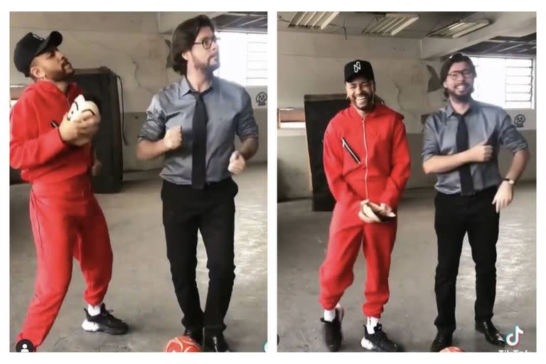 El baile de Neymar y El Profesor de La casa de papel