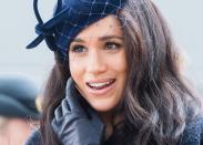 <p>Meghan at the 91st Field of Remembrance at Westminster Abbey.</p>