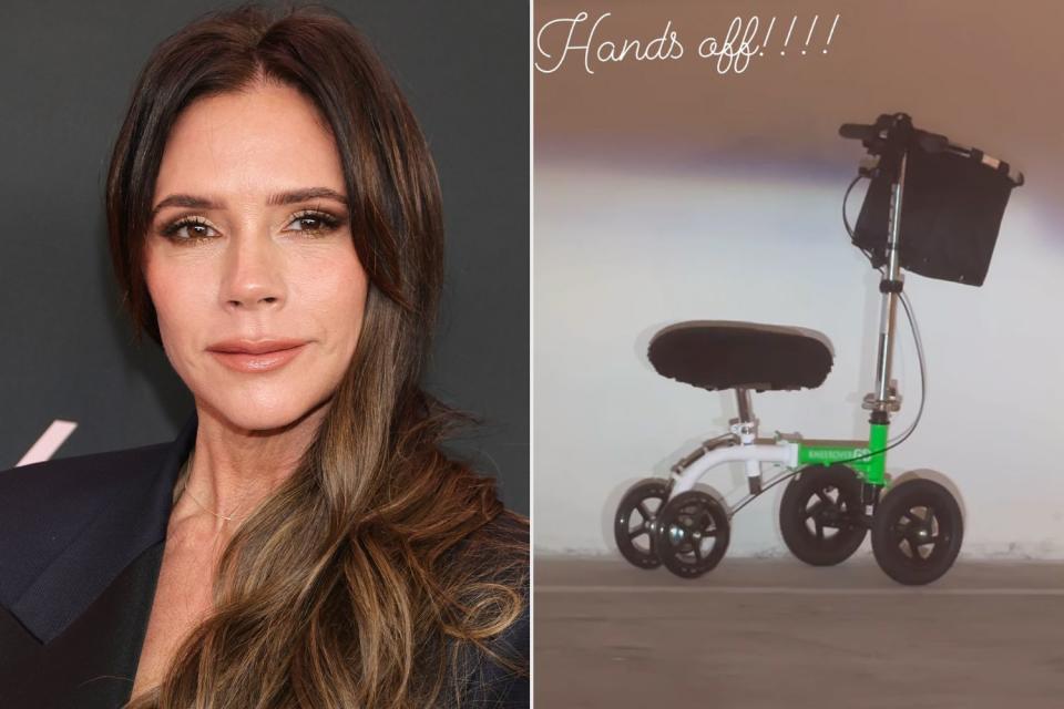 <p>Kayla Oaddams/WireImage; Victoria Beckham/ Instagram</p> Victoria Beckham and her scooter