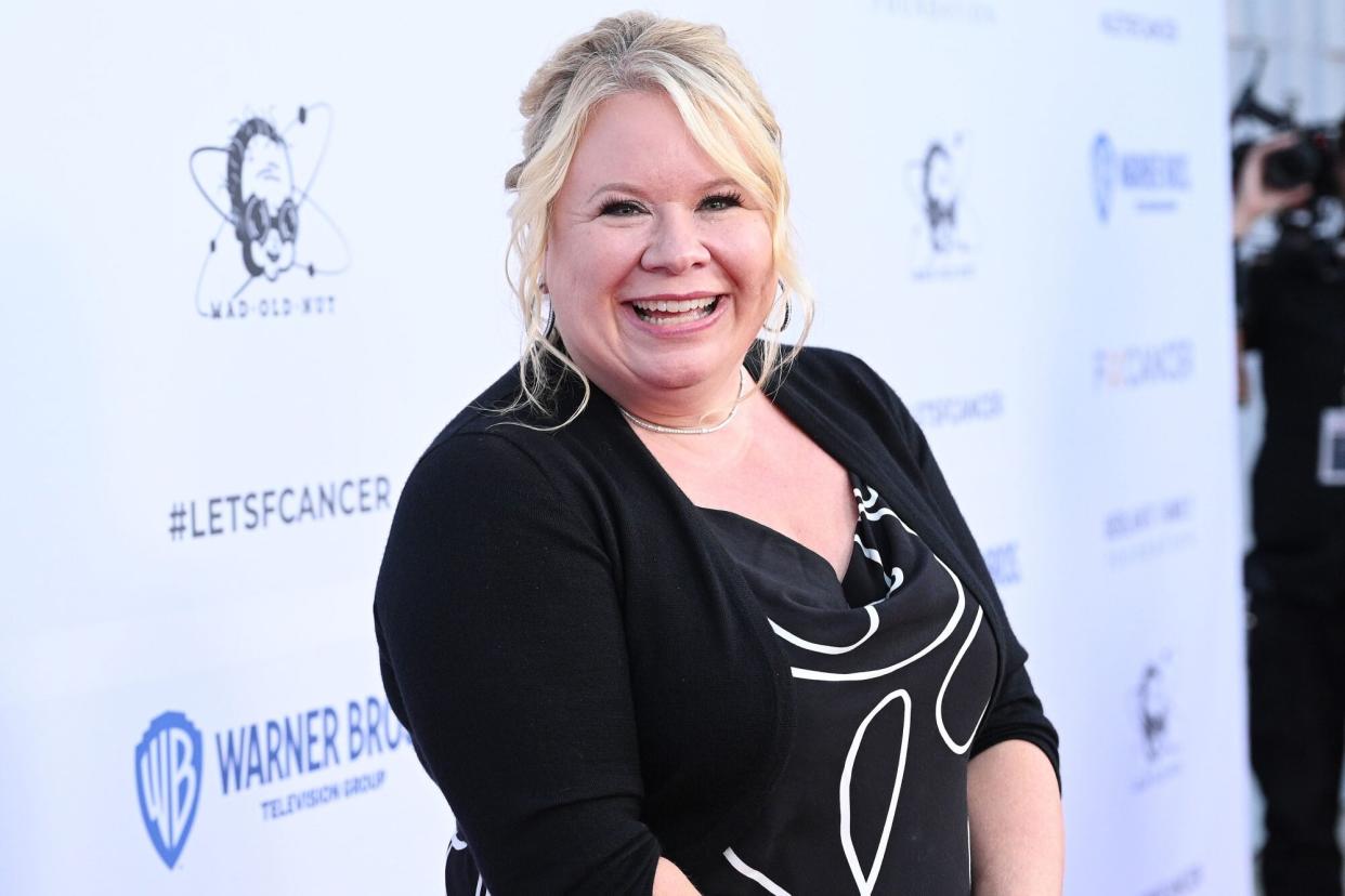 Julie Plec at the Barbara Berlanti Heroes Gala benefiting the non-profit organization Fuck Cancer, held at The Barker Hangar on October 1, 2022 in Santa Monica, California. (Photo by Gilbert Flores/Variety via Getty Images)