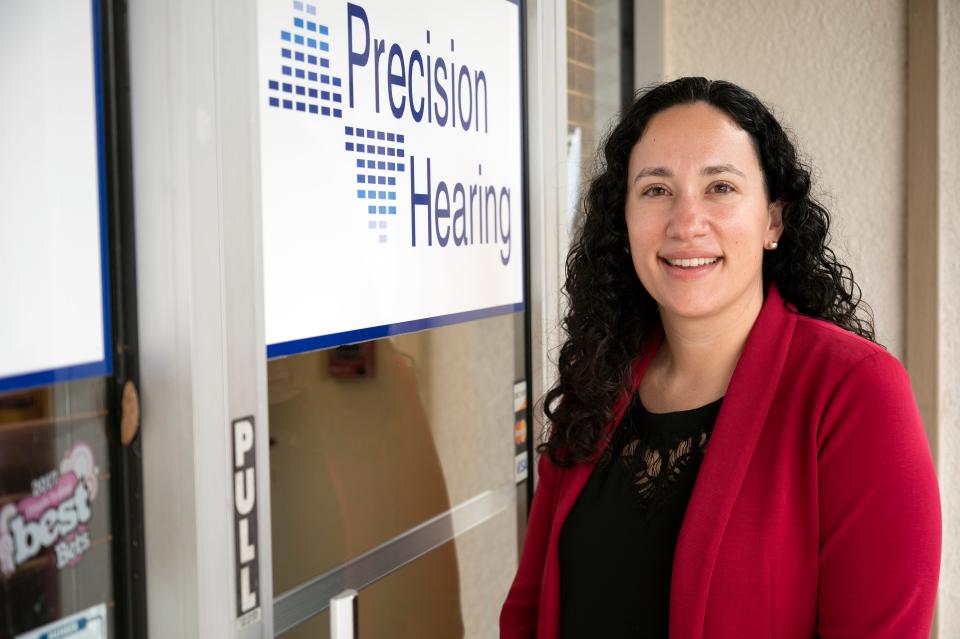 Dr. Kristen Weinbaum, owner of Precision Hearing in Clermont, is beginning her fifth annual holiday hearing aid contest where one lucky person will receive a pair of new state-of-the-art hearing aid and fitting for free and just in time for Christmas. [Cindy Peterson/Correspondent]