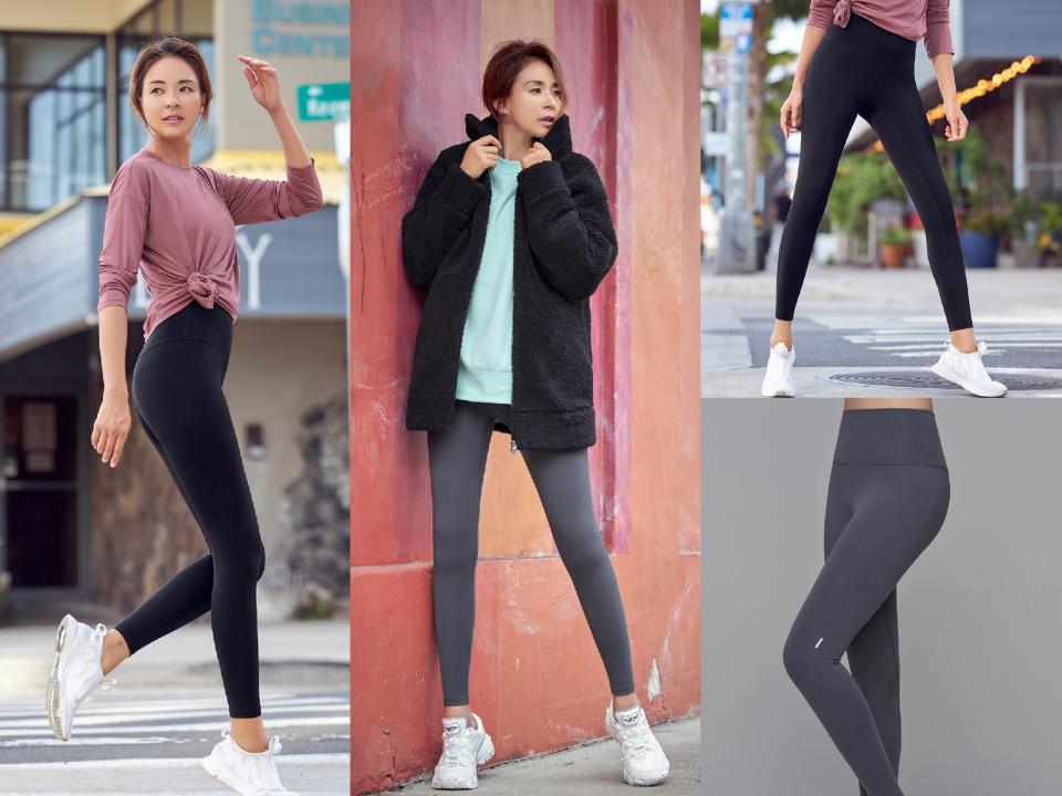 STL YOGA Volume Up legging 9 韓國瑜珈 運動機能訓練緊身長褲(兩色) 保暖內刷毛設計，搭配中高腰加壓腹部，還能拉提臀型＋貼合小腿，穿上顯瘦