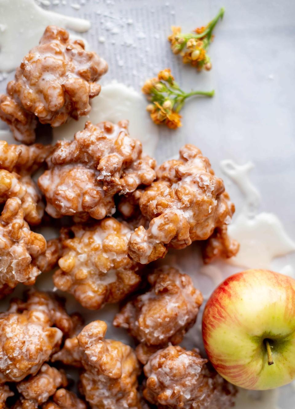 <strong><a href="https://www.howsweeteats.com/2019/09/salted-apple-fritters/" target="_blank" rel="noopener noreferrer">Get the Salted Honeycrisp Fritters recipe from How Sweet Eats</a> &nbsp;</strong>