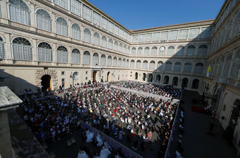 Pope Francis holds the weekly general audience at the Vatican