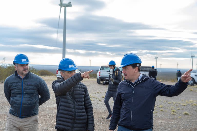 La visita del subsecretario Federico Basualdo al parque Eólico Rawson, de la empresa Genneia, en la provincia del Chubut