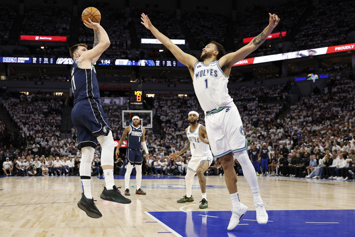 NBA Playoffs: Luka Dončić, Kyrie Irving lead Mavericks to win in Game 1 thriller