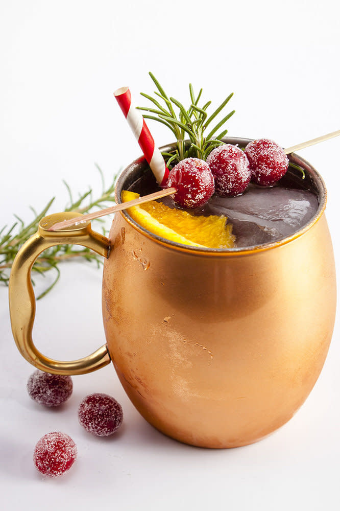 <strong>Get the <a href="http://www.homesweetjones.com/holiday-mule/" target="_blank">Holiday Mule (Ginger Beer, Gin Or Vodka) recipe</a> from Home Sweet Jones</strong>