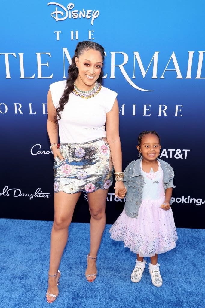 Tia Mowry and her daughter Cairo Tiahna Hardrict