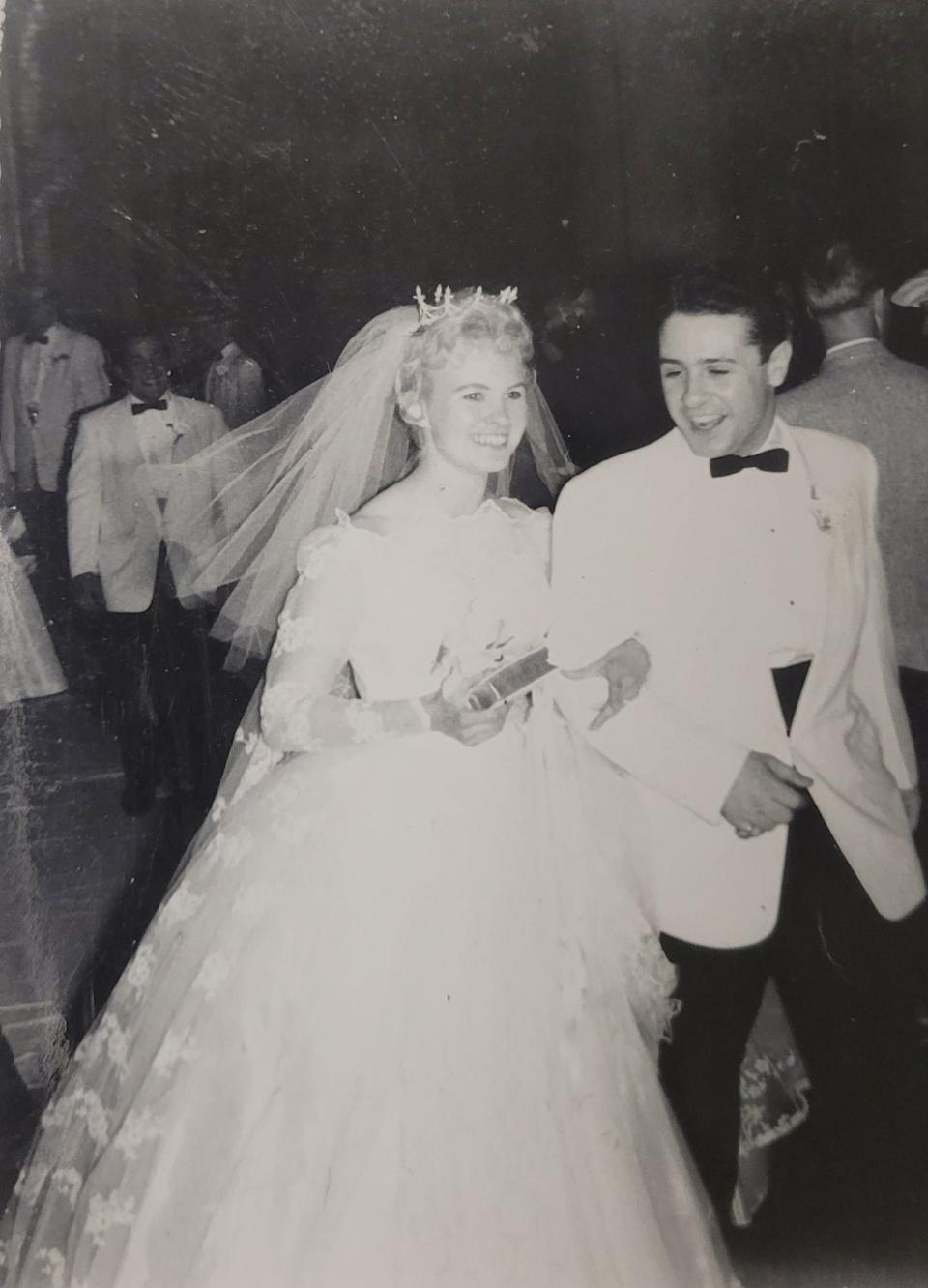 Charlie and Penelope Tartaglia on their wedding day on June 14, 1959.