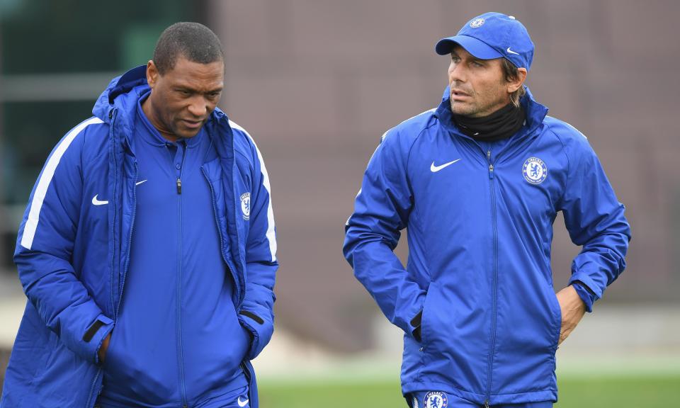 A new beginning: Michael Emenalo has left Chelsea – now Antonio Conte waits to discover his replacement