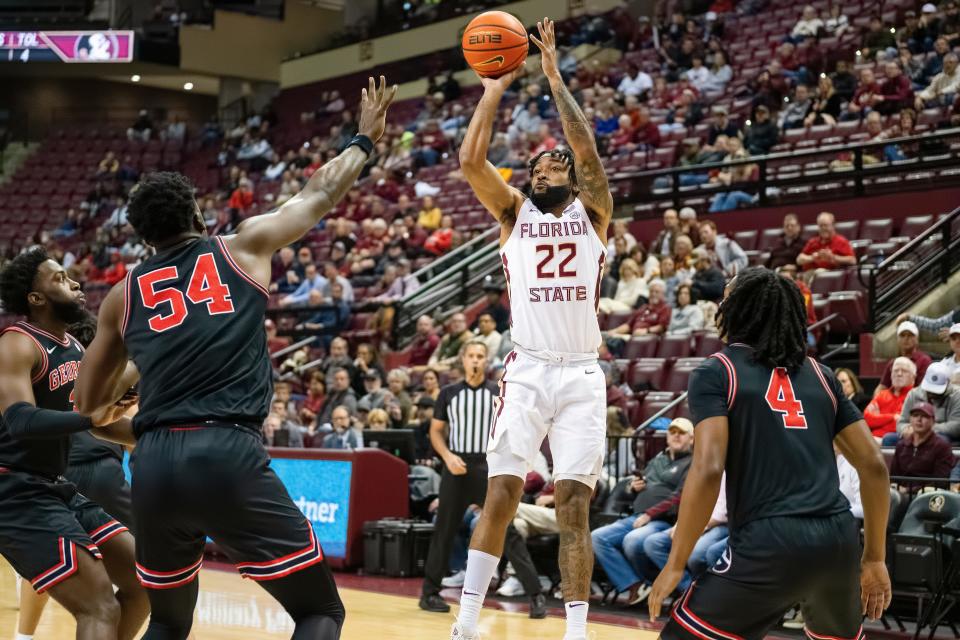 Florida State men's basketball took on Georgia in the ACC/SEC Challenge on Wednesday, Nov. 29, 2023 at the Donald L. Tucker Civic Center.