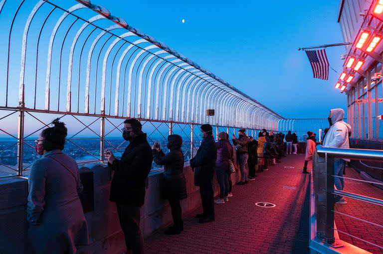 El atardecer en Manhattan desde el edificio Empire State