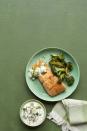 <p>An unbelievably flavorful version of the stereotypical healthy meal of salmon and broccoli — but this time with a zesty yogurt sauce.</p><p><em><a href="https://www.womansday.com/food-recipes/food-drinks/recipes/a57716/salmon-yogurt-sauce-roasted-broccoli-recipe/" rel="nofollow noopener" target="_blank" data-ylk="slk:Get the Spicy Salmon with Yogurt Sauce and Roasted Broccoli recipe.;elm:context_link;itc:0;sec:content-canvas" class="link ">Get the Spicy Salmon with Yogurt Sauce and Roasted Broccoli recipe.</a></em></p>