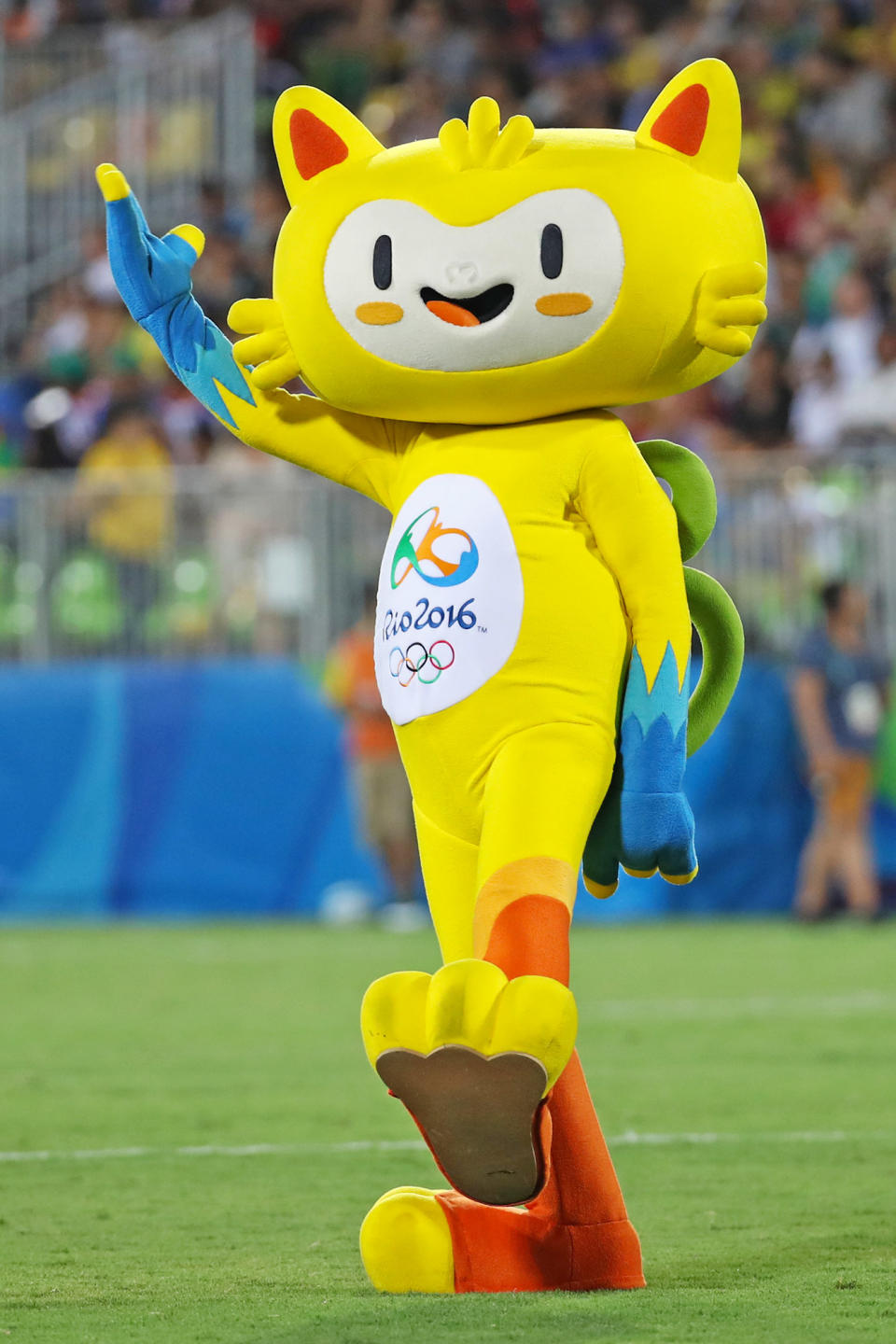 <p>Rio's Summer Olympics mascot, <a href="https://olympics.com/en/olympic-games/rio-2016/mascot" rel="nofollow noopener" target="_blank" data-ylk="slk:Vinicius;elm:context_link;itc:0;sec:content-canvas" class="link ">Vinicius</a>, was as colorful as the city he represented. A mix of Brazilian animals from real life and animation, he was designed by professionals at Birdo Produções and named after a vote by the Brazilian people, in tribute to poet and lyricist Vinicius de Moraes.</p>