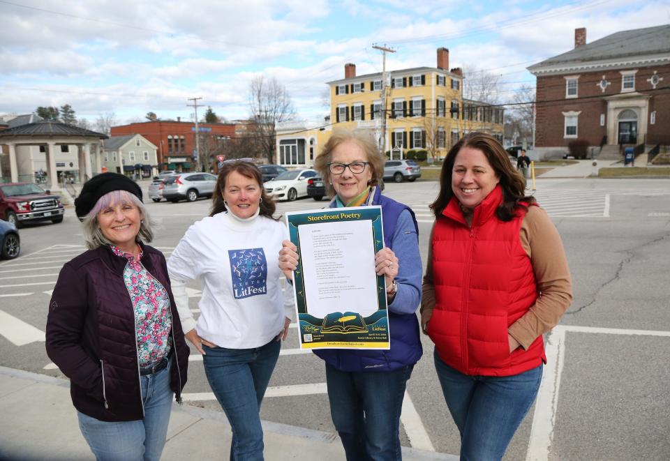 Exeter LitFest returns April 5-6 to the downtown with local literary talent and New York Times bestselling authors. From left, Exeter LitFest planning committee members Dawn Jelley, Renay Allen, Peg Aaronian and Lara Bricker.