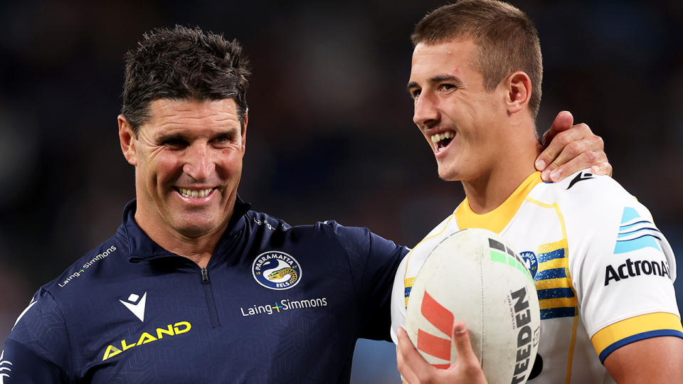 Jake Arthur speaks with Parramatta Eels assistant coach Trent Barrett.