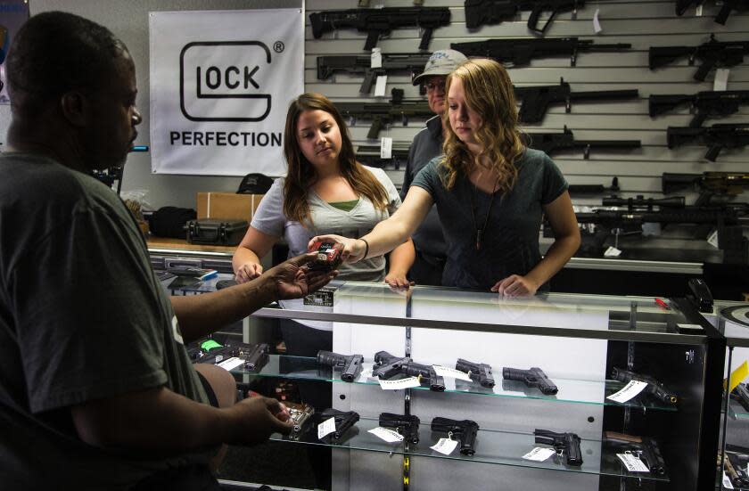 Gina Ferazzi  Los Angeles Times GUN owners need to present their firearm registration and not be on a list of felons or severely mentally ill to buy ammunition in California, according to the background check law that took effect July 1.