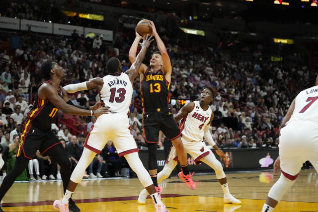 Hawks' Bogdan Bogdanovic out for Game 5 vs. Heat with knee injury