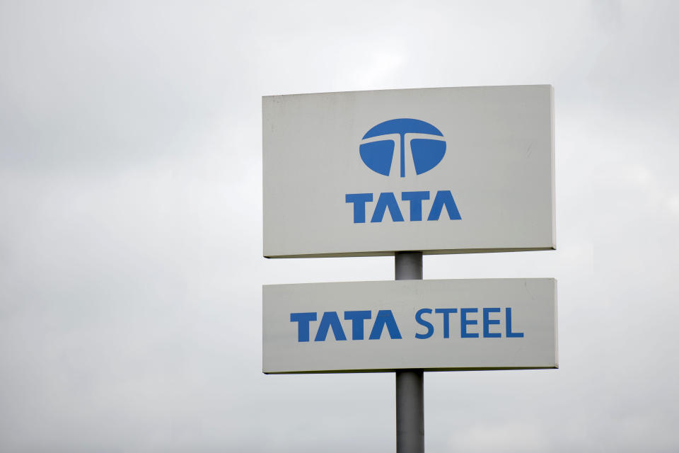 NEWPORT, UNITED KINGDOM - MAY 22: A Tata Steel steelworks sign seen at Tata Steel's Llanwern steelworks on May 22, 2016 in Newport, United Kingdom. (Photo by Matthew Horwood/Getty Images)