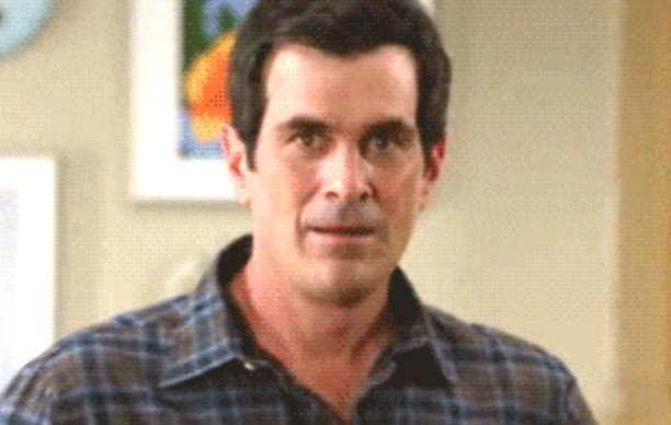 Closeup of Ty Burrell in "Modern Family"