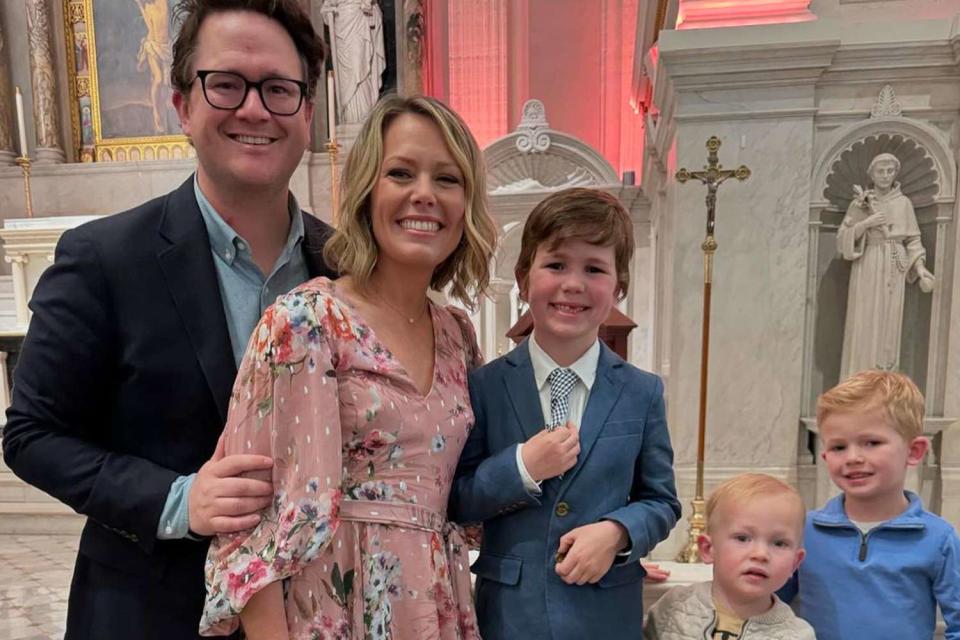 <p>Instagram/dylandreyernbc</p> Dylan Dreyer and her family.