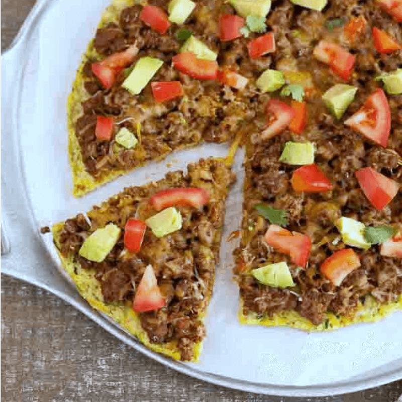 <p>Beauty and the Foodie</p><p>Low-Carb Mexican Pizza is grain-free and low in carbs, plus, it has ground beef, Mexican spices and toppings on a zucchini dough crust. A healthy, low-carb pizza made with a Mexican twist. </p><p><strong>Get the recipe: <a href="https://beautyandthefoodie.com/low-carb-mexican-pizza/" rel="nofollow noopener" target="_blank" data-ylk="slk:Low-Carb Mexican Pizza;elm:context_link;itc:0;sec:content-canvas" class="link ">Low-Carb Mexican Pizza</a></strong></p>