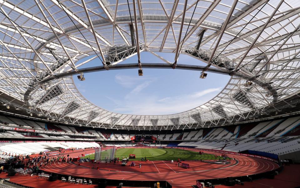 File photo dated 23-07-2016 of a general view of the stadium during day two of the Muller Anniversary Games at the Olympic Stadium, Queen Elizabeth Olympic Park, London. PA Photo. Issue date: Tuesday May 12, 2020. The Muller Anniversary Games, scheduled for July 4 and 5 at the London Stadium, have been cancelled. See PA story SPORT Coronaviru