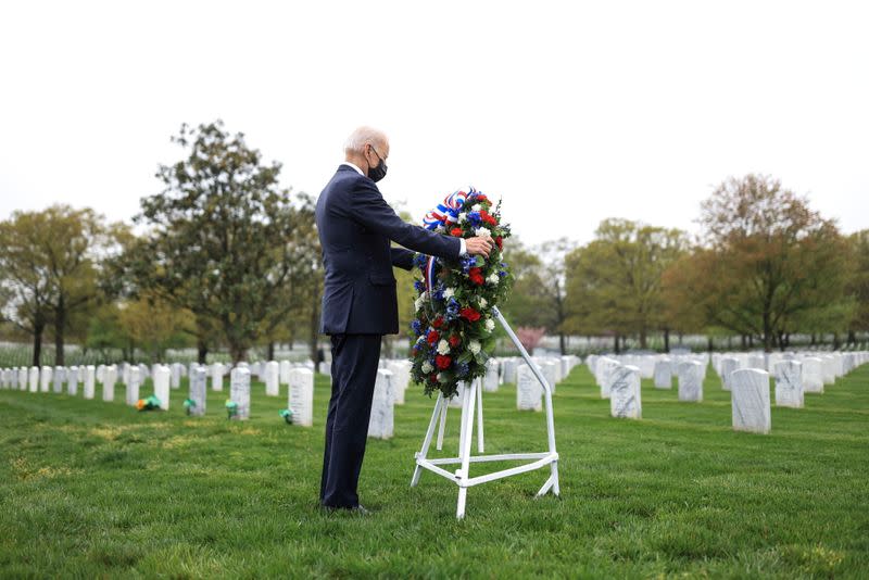 U.S. President Biden visits Section 60 of Arlington National Cemetery in Arlington, Virginia