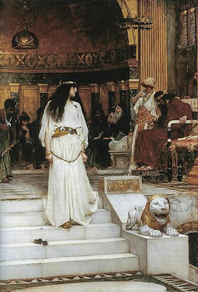 Herod sentenced his own wife to death, suspecting her of plotting to kill him: ‘Mariamne Leaving the Judgement Seat of Herod,’ by painter John William Waterhouse. <a href="https://commons.wikimedia.org/wiki/File:John_William_Waterhouse-Mariamne_Leaving_the_Judgement_Seat_of_Herod-1887.jpg" rel="nofollow noopener" target="_blank" data-ylk="slk:Wikimedia;elm:context_link;itc:0;sec:content-canvas" class="link ">Wikimedia</a>, <a href="http://creativecommons.org/licenses/by-sa/4.0/" rel="nofollow noopener" target="_blank" data-ylk="slk:CC BY-SA;elm:context_link;itc:0;sec:content-canvas" class="link ">CC BY-SA</a>