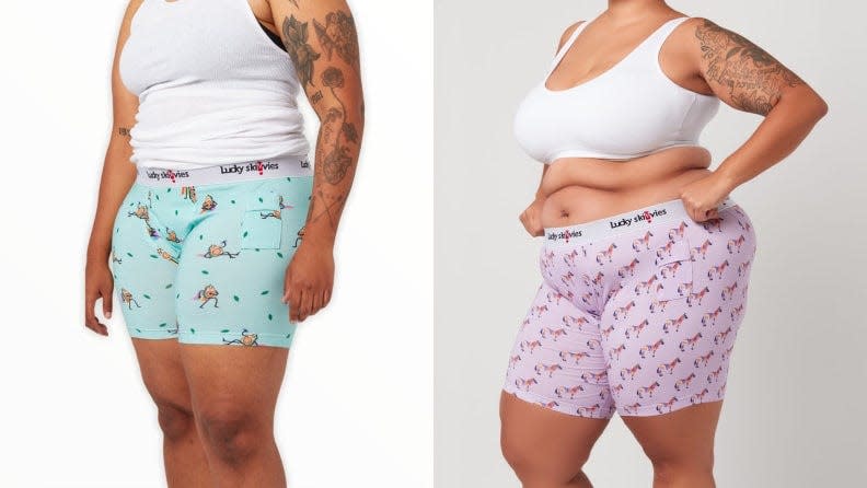 Lucky Skivvies is a gender neutral boxer brief shop, with sizes up to 26.