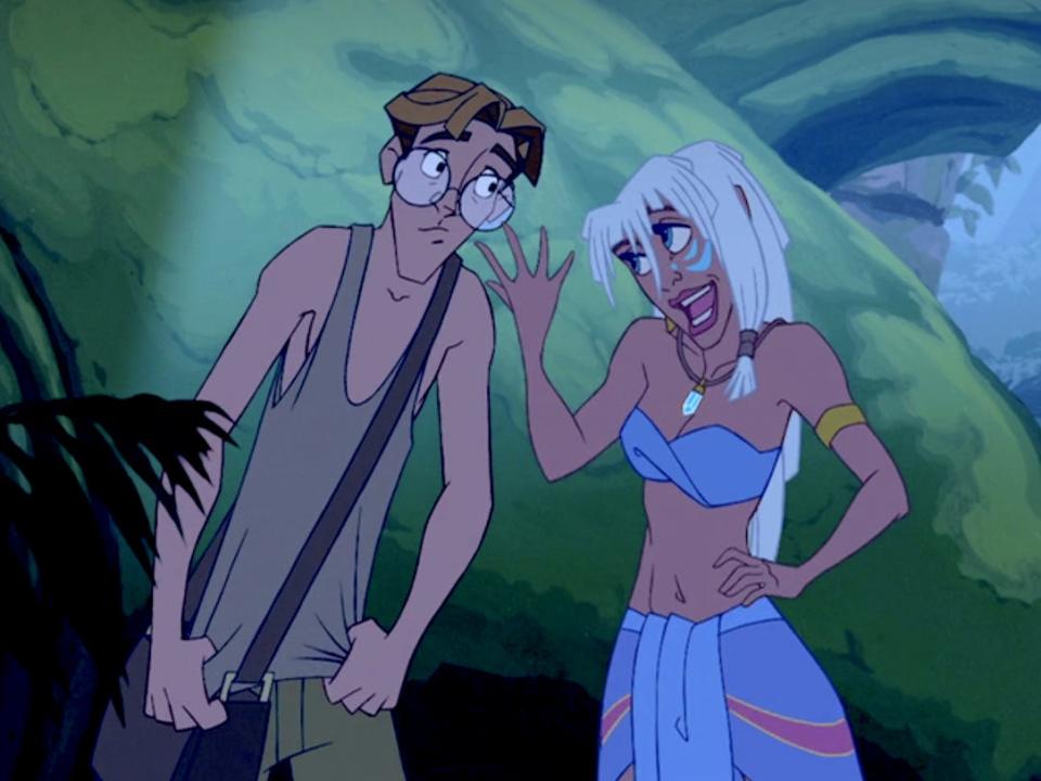 Milo and Kida Atlantis The Lost Empire Disney movie 