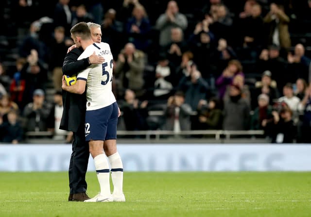 Mourinho (left) said Parrott is not yet ready for regular first-team action